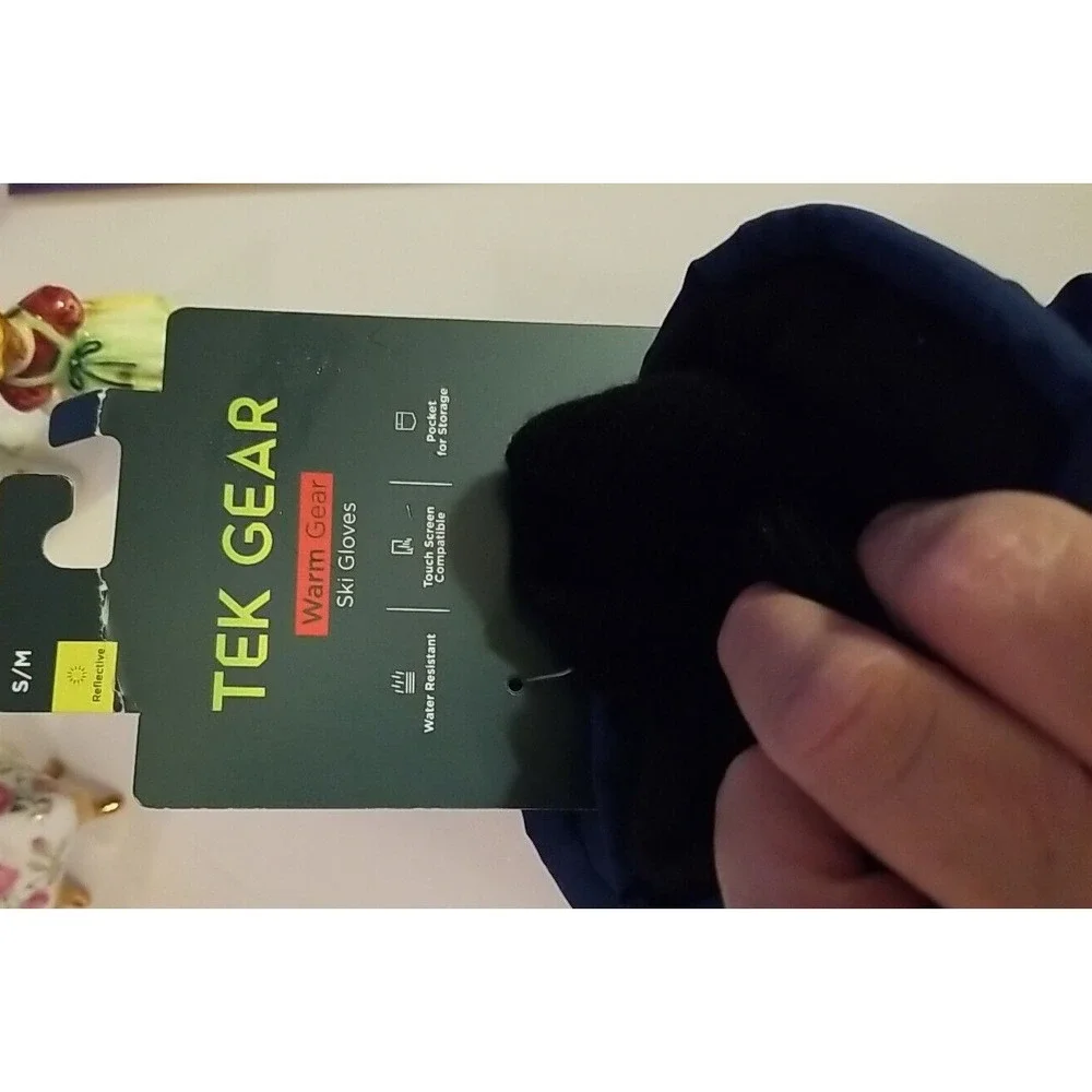 Mens 3M Thinsulate Warmest Gloves Sz S/M Water Resistant Touchscreen Grey